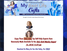 Tablet Screenshot of mybestlifegifts.com